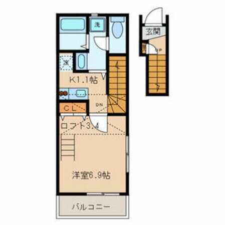 五反野駅 徒歩7分 2階の物件間取画像